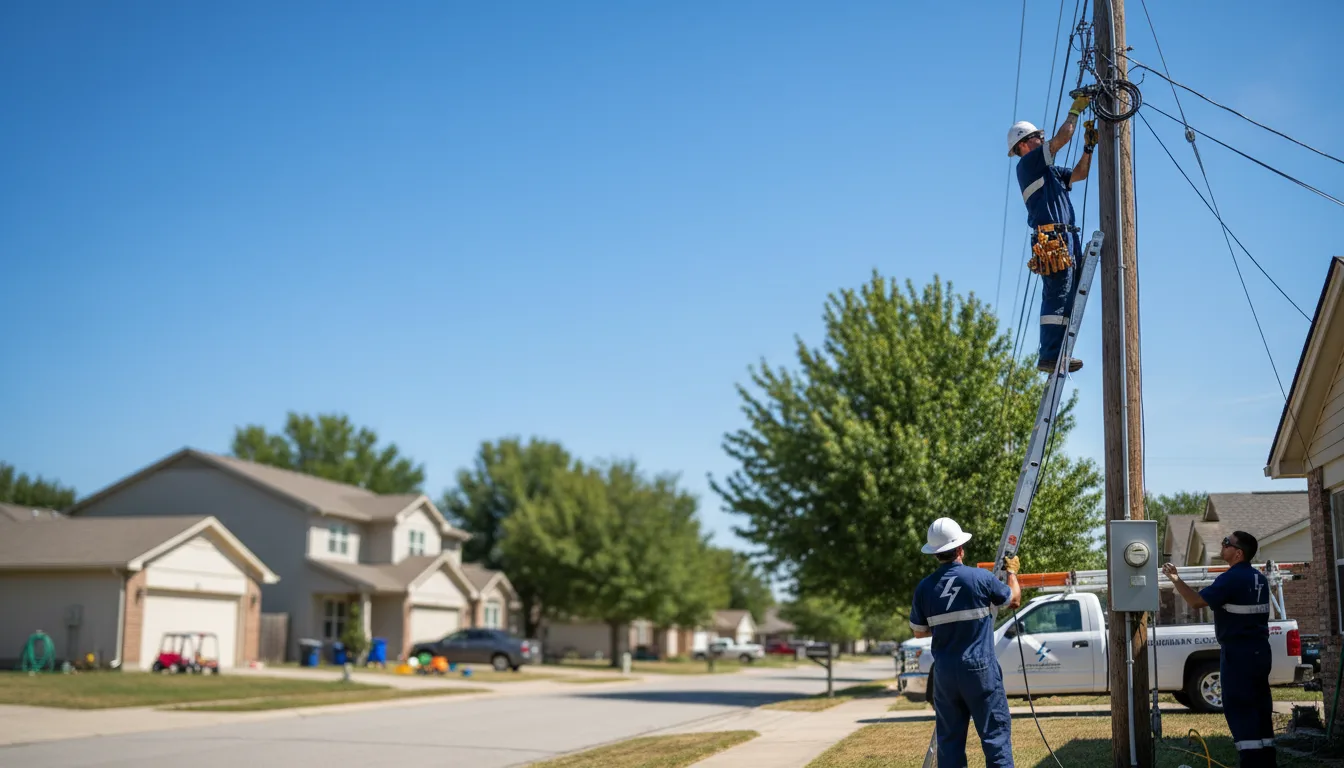 Residential electrician providing installation services in Gowen, MI